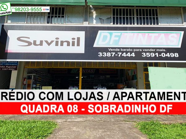 Prédio com loja e Apartamento Quadra 08 Sobradinho