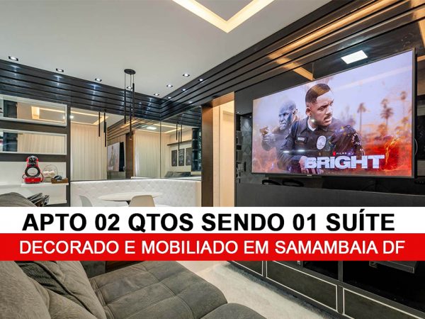 Apartamento 2 Quartos sendo 01 suite em samambaia sul