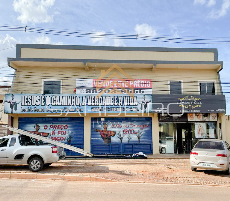 Prédio misto com renda a venda na Rua 12 em Vicente Pires